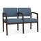 Lesro Lenox 2 Seat Tandem Seating W/ Arm, 44 in W 26 in L 31.5 in H LW2103 - alternate 1